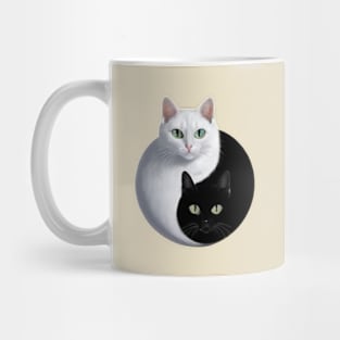 Yin Yang by two cats Mug